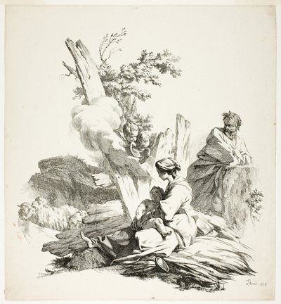 The Flight into Egypt by Jean Baptiste Marie Pierre