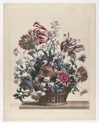 Basket with Flowers by Jean Baptiste Monnoyer