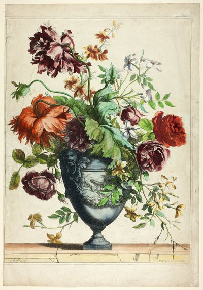 Blue Vase by Jean Baptiste Monnoyer