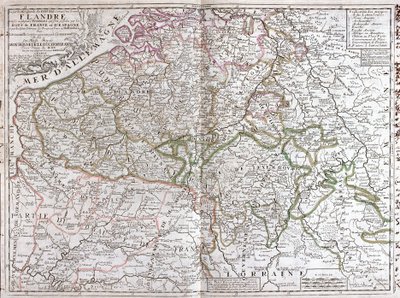 Map of Belgium by Jean Baptiste Nolin