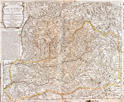 Map of Castile by Jean Baptiste Nolin