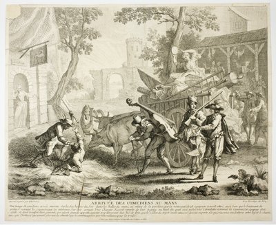 Arrival of the Comedians by Jean Baptiste Oudry