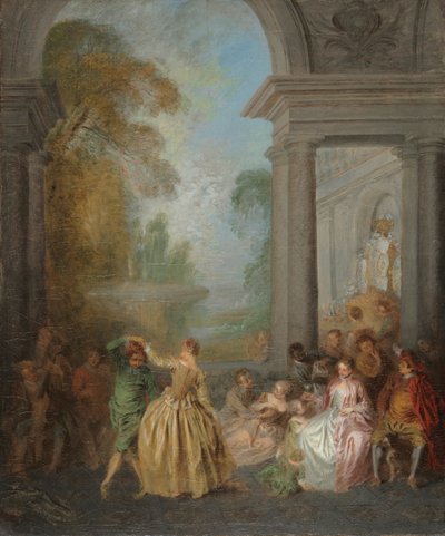 Dancers in a Pavilion by Jean Baptiste Pater