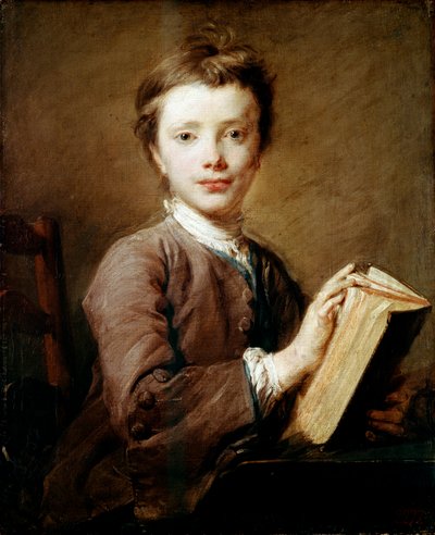 A Boy with a Book by Jean Baptiste Perronneau