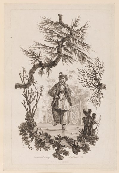 Figure Under Bough by Jean Baptiste Pillement