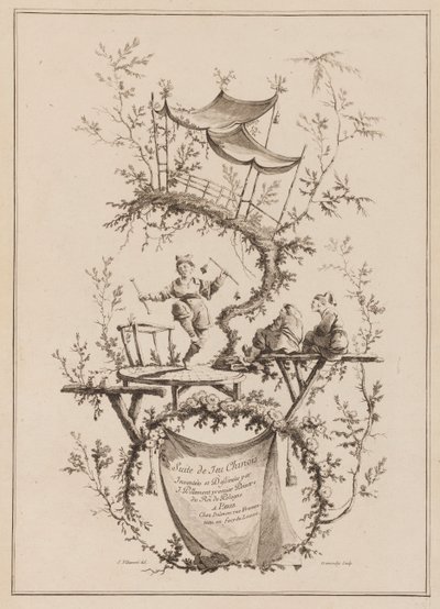 Title Page, Suite de Jeu Chinois by Jean Baptiste Pillement