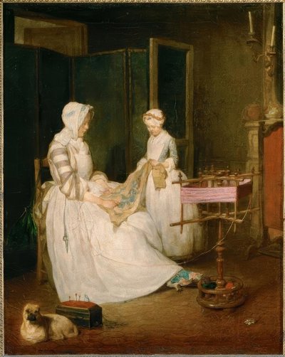 Chardin, The Diligent Mother / around 1739-40 by Jean Baptiste Simeon Chardin