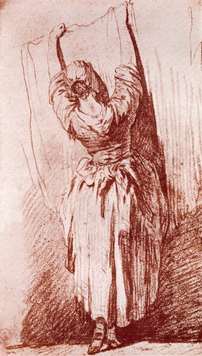 Hanging up the Washing by Jean Baptiste Simeon Chardin