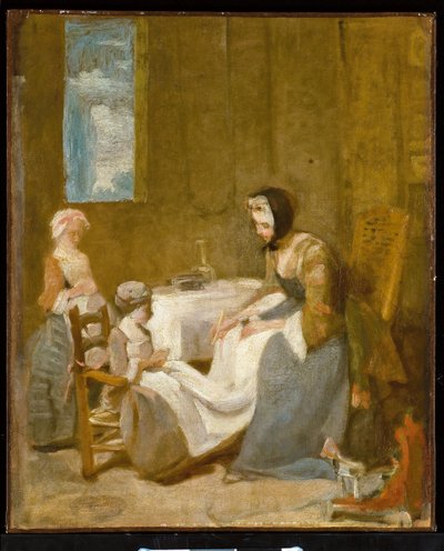 Le Bénédicité, a sketch by Jean Baptiste Simeon Chardin