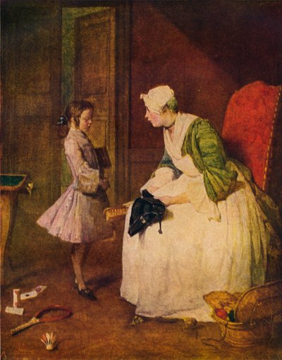 The Admonition by Jean Baptiste Simeon Chardin