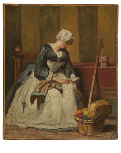 The Embroiderer by Jean Baptiste Simeon Chardin