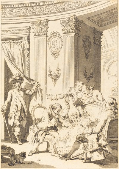 The Confessor Husband by Jean Baptiste Tilliard and Antoine Jean Duclos after Jean Honoré Fragonard