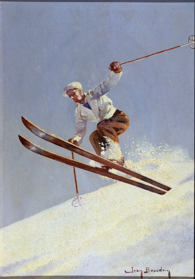 A Skier, c.1930 by Jean Beaudoin