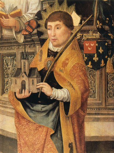 Annunciation (detail) by Jean the Elder Bellegambe