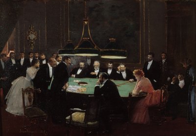 The Game Room of the Casino by Jean Beraud