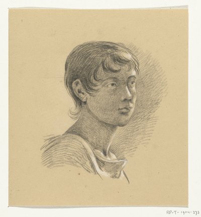 Head of a Boy, Facing Right by Jean Bernard