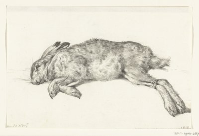 Lying Dead Hare by Jean Bernard
