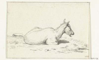 Lying Goat, to the Right by Jean Bernard