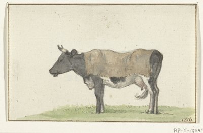 Standing Cow with Blanket, Facing Left by Jean Bernard