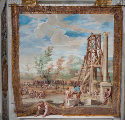 Raising the Columns on the River Ganges by Jean Boulanger