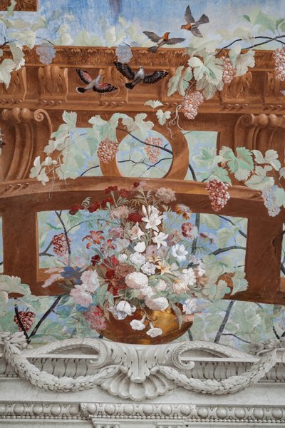 Vine shoots, grapes, flowers and birds (detail) by Jean Boulanger