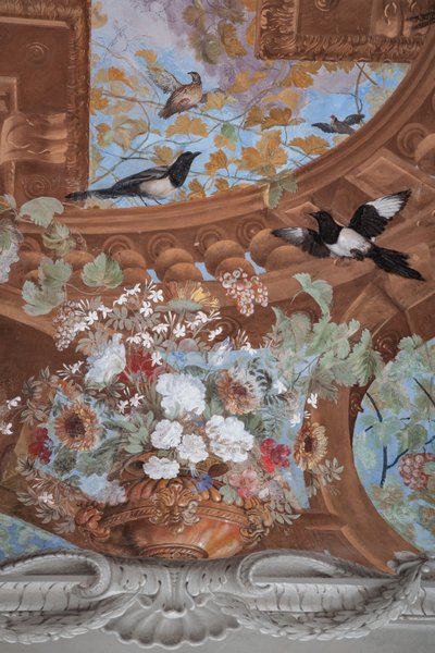 Vine shoots, grapes, flowers and birds (detail) by Jean Boulanger