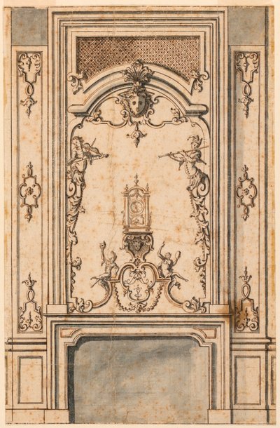 Design for a Mantelpiece by Jean Bérain, the Elder