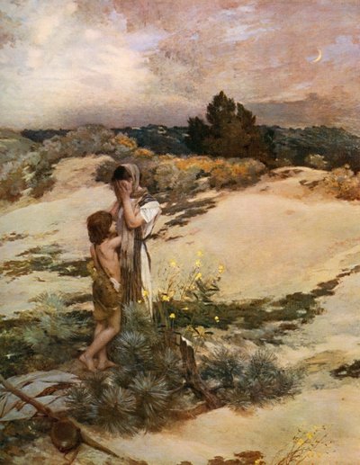 Hagar and Ishmael by Jean Charles Cazin