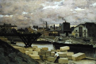 The Quays, c.1885-90 by Jean Charles Cazin