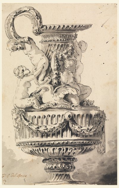 Design for a Ewer by Jean Charles Delafosse