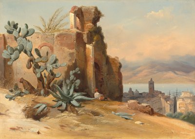 Ancient Ruins near Messina, Sicily by Jean Charles Joseph Rémond