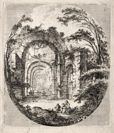 Ancient Ruins by Jean Claude Richard de Saint Non