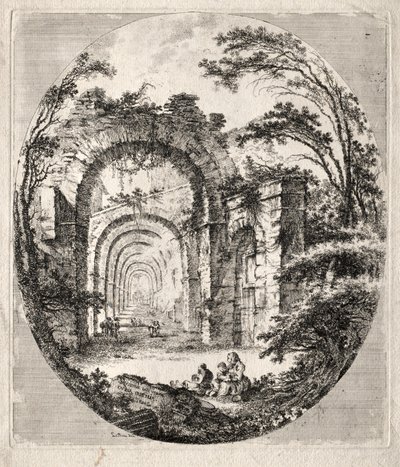 Ancient Ruins by Jean Claude Richard de Saint Non