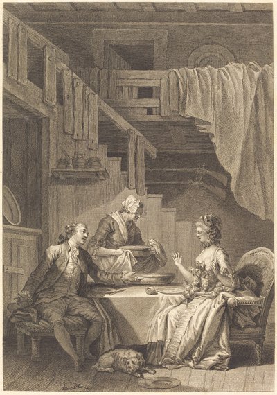 The Falcon by Jean Dambrun and Jean Baptiste Tilliard after Jean Honoré Fragonard