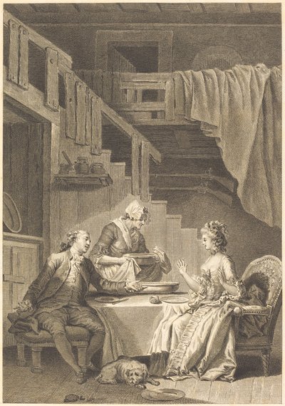 The Falcon by Jean Dambrun and Jean Baptiste Tilliard after Jean Honoré Fragonard
