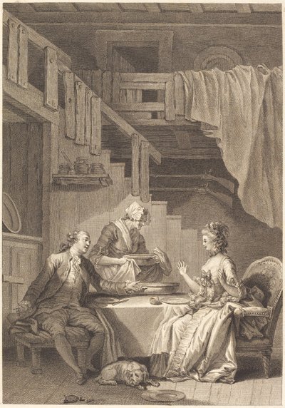 The Falcon by Jean Dambrun and Jean Baptiste Tilliard after Jean Honoré Fragonard