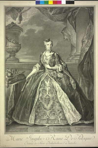 Archduchess Marie Josefa of Austria by Jean Daullé