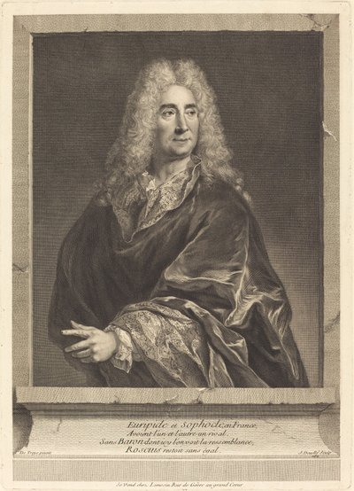 Michel Baron by Jean Daullé after François de Troy