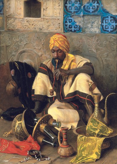 The Arab Smoker by Jean Discart