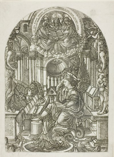 Saint John on the Island of Patmos by Jean Duvet