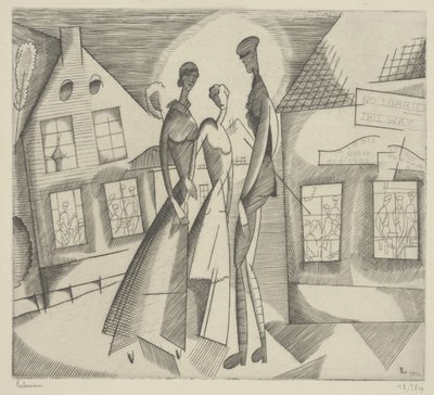 Evening in the Village by Jean Emile Laboureur