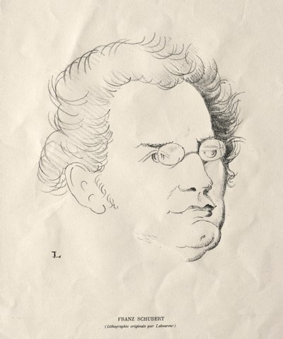 Franz Schubert by Jean Emile Laboureur