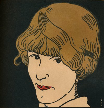 Golden-Haired Mask by Jean Emile Laboureur