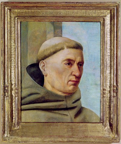 Head of a Monk by Jean Fouquet