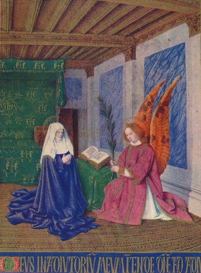 The Second Annunciation by Jean Fouquet