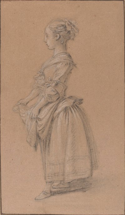 A Girl in Peasant Dress by Jean Francois Clermont