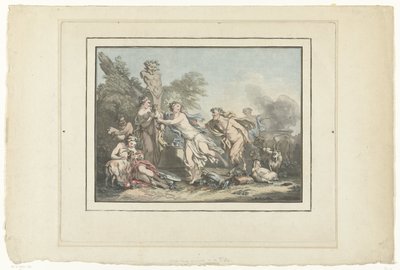 Shepherdesses and Satyrs by Jean Francois Janinet