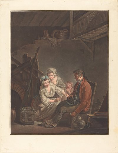The Captive Bird by Jean Francois Janinet