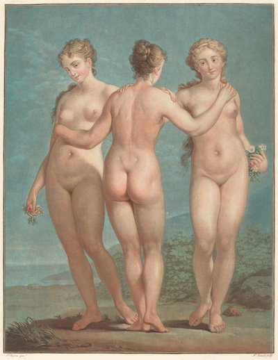 The Three Graces by Jean Francois Janinet