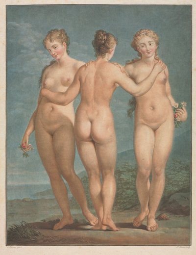 The Three Graces, 1786 by Jean Francois Janinet